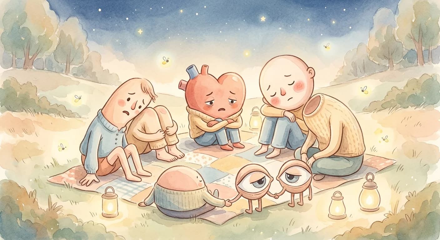 The whole body growing weak together until the members realize that each part depends on the others