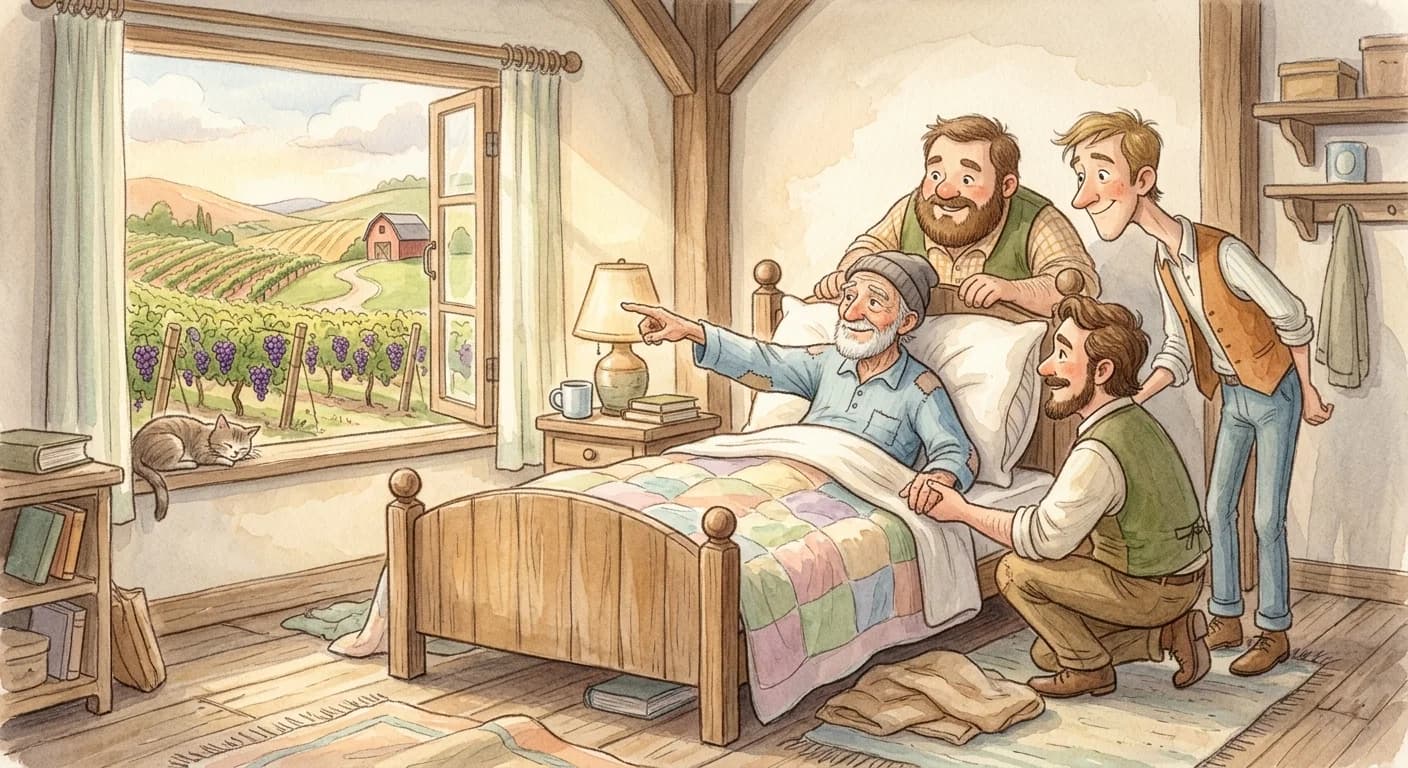 ชาวนากับลูกชายทั้งหลาย