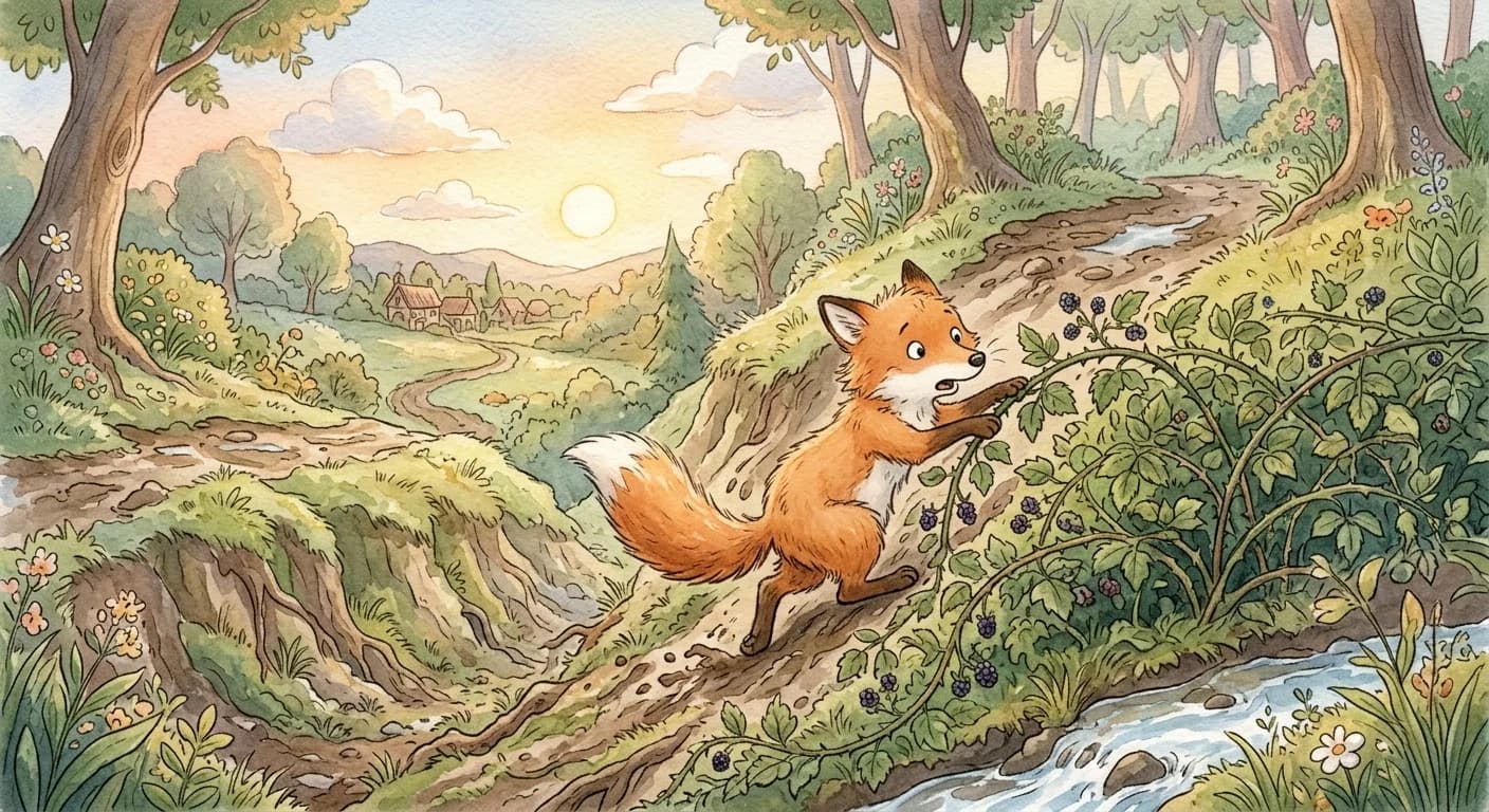 สุนัขจิ้งจอกกับพงหนาม