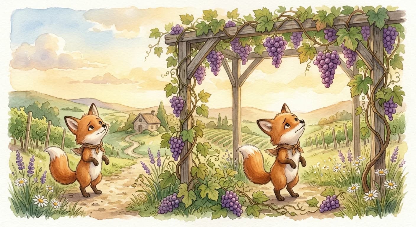 สุนัขจิ้งจอกกับองุ่น