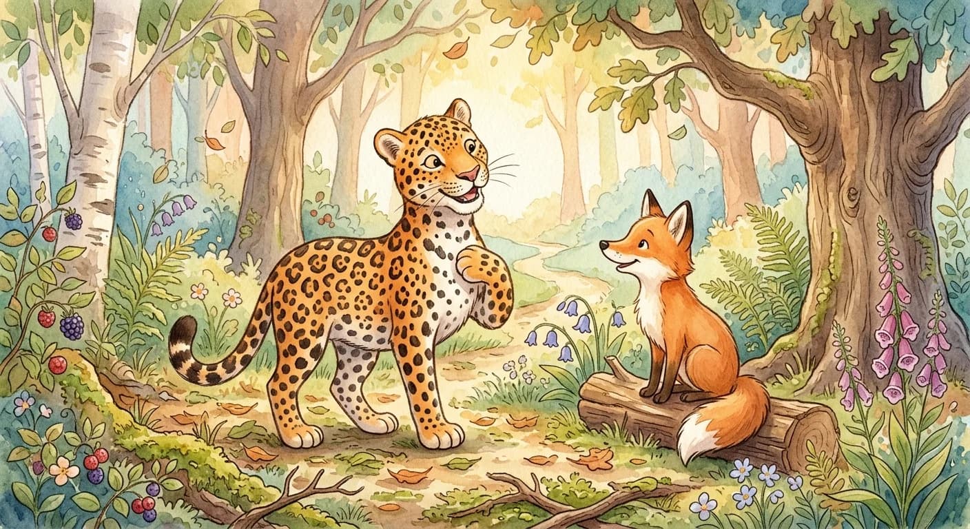 สุนัขจิ้งจอกกับเสือดาว