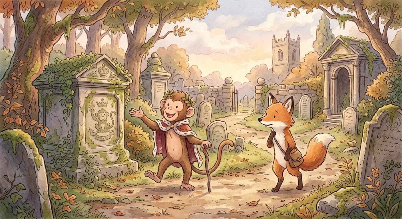 สุนัขจิ้งจอกกับลิง