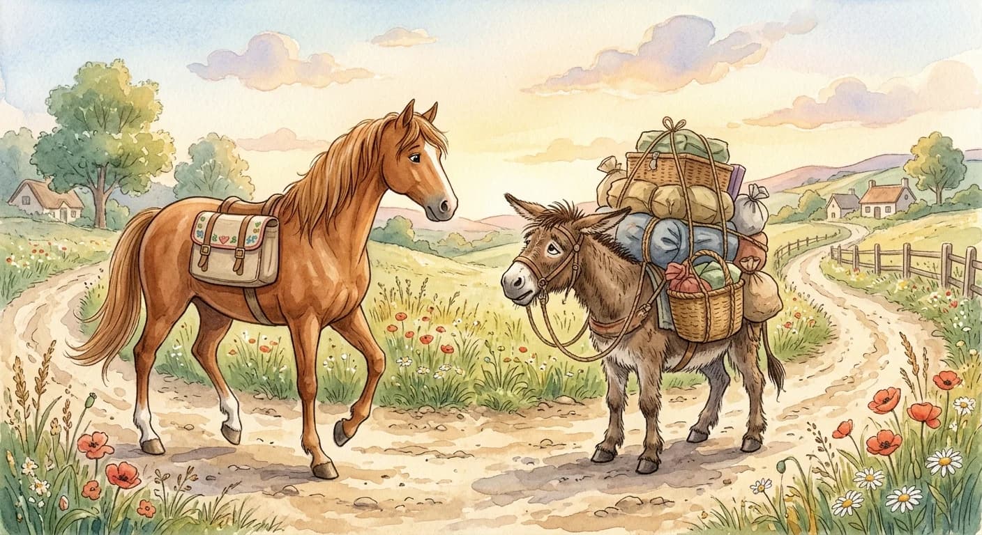 ม้ากับลา