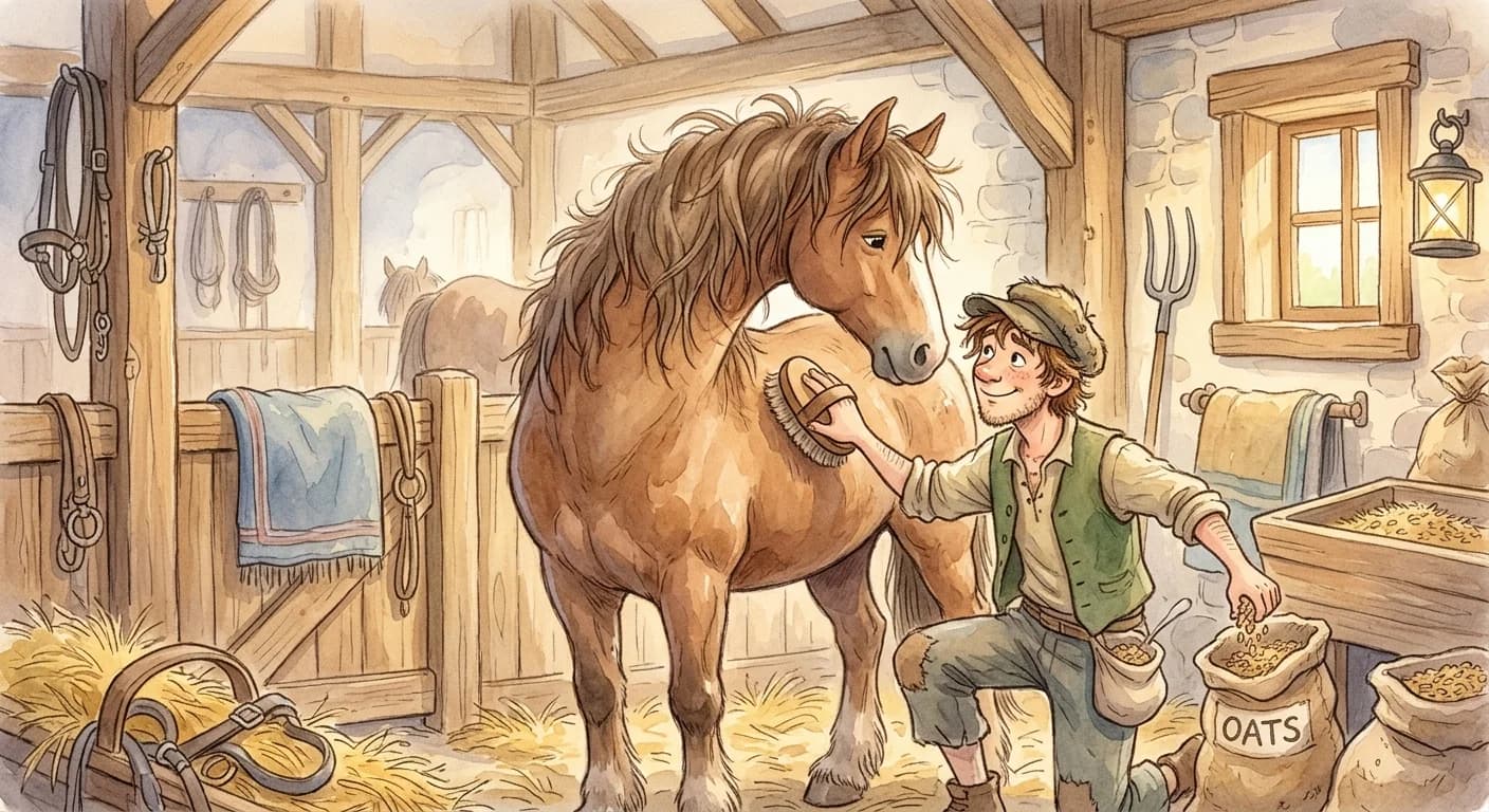 ม้ากับคนเลี้ยงม้า