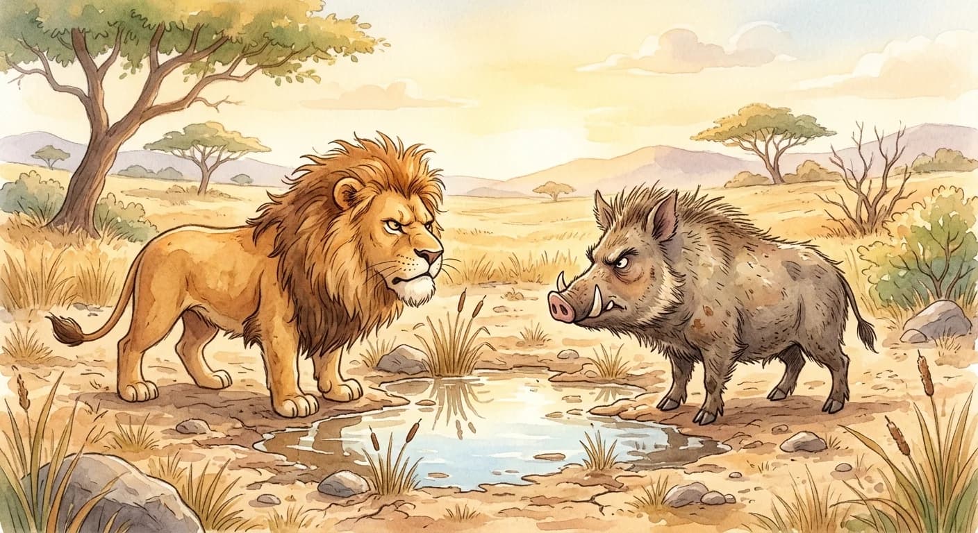 สิงโตกับหมูป่า