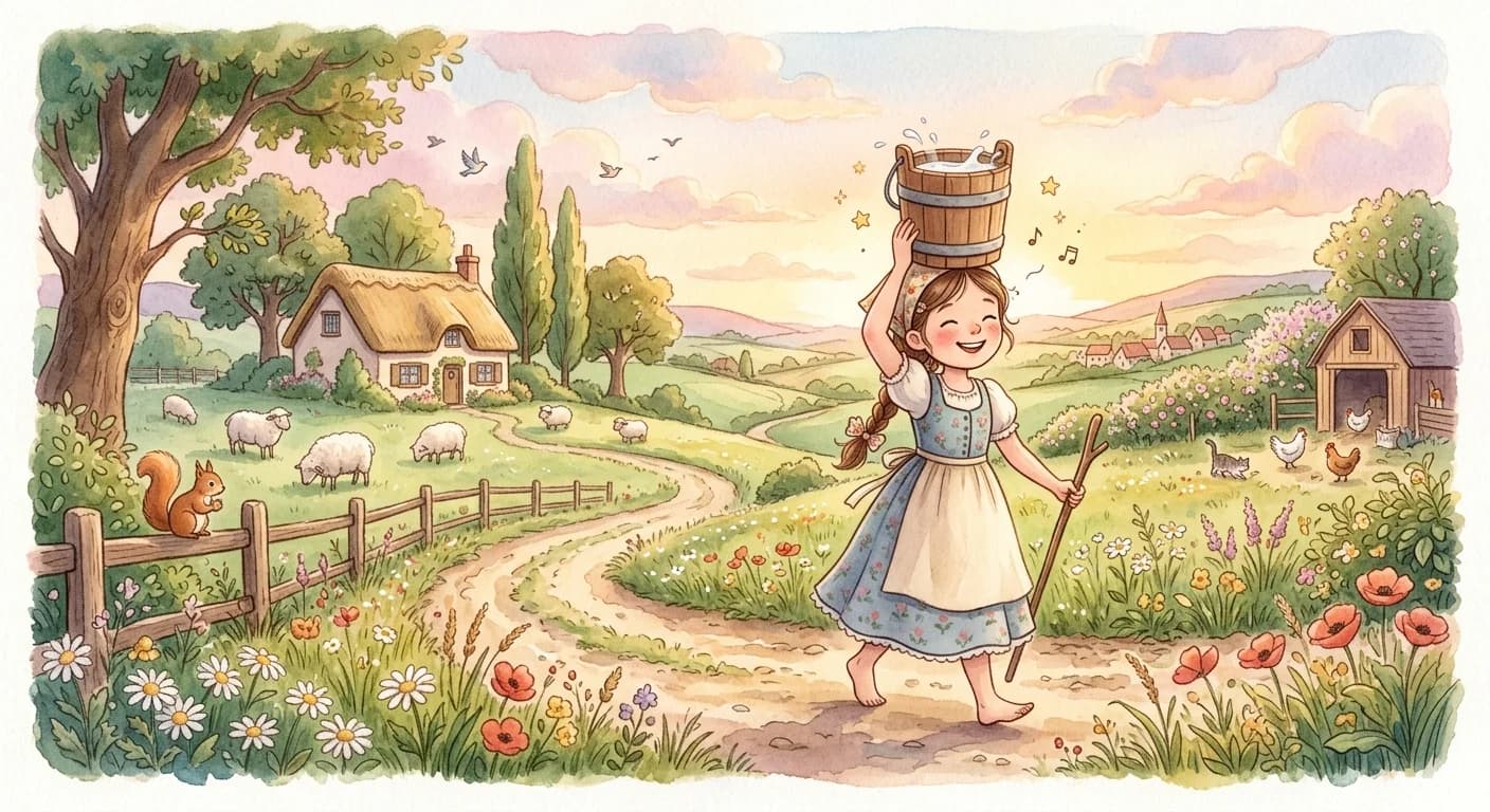 สาวรีดนมกับถังนม