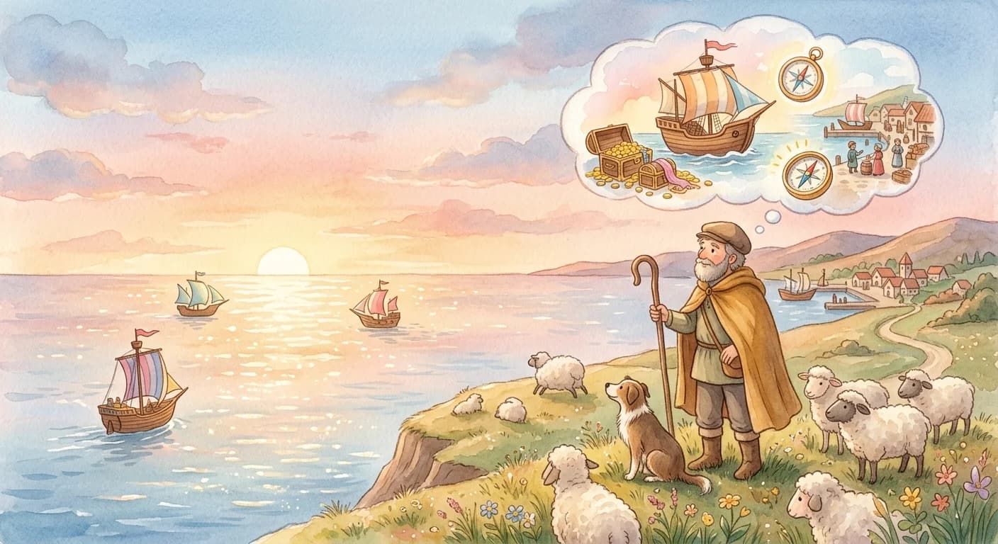 คนเลี้ยงแกะกับทะเล