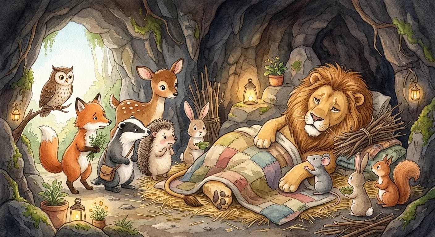 สิงโตป่วย