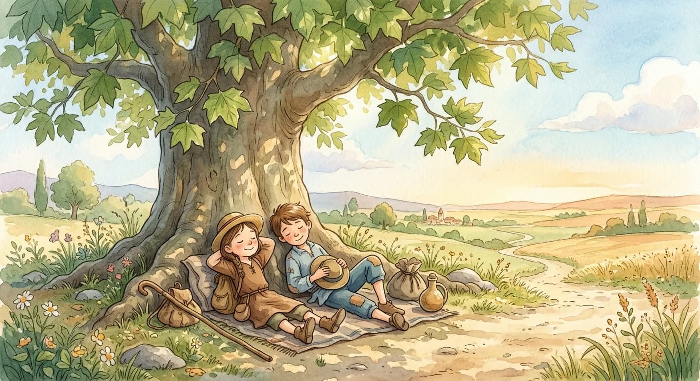 นักเดินทางกับต้นไม้ใหญ่