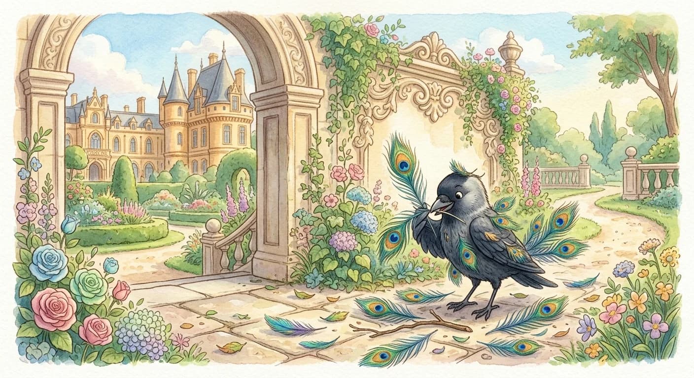 นกแจ็คดอว์ผู้หลงตัวเอง