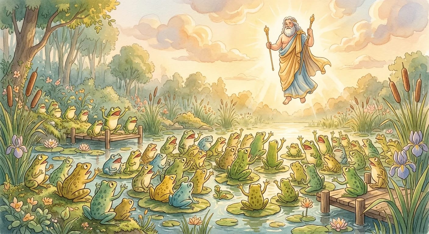 The Frogs Desiring a King