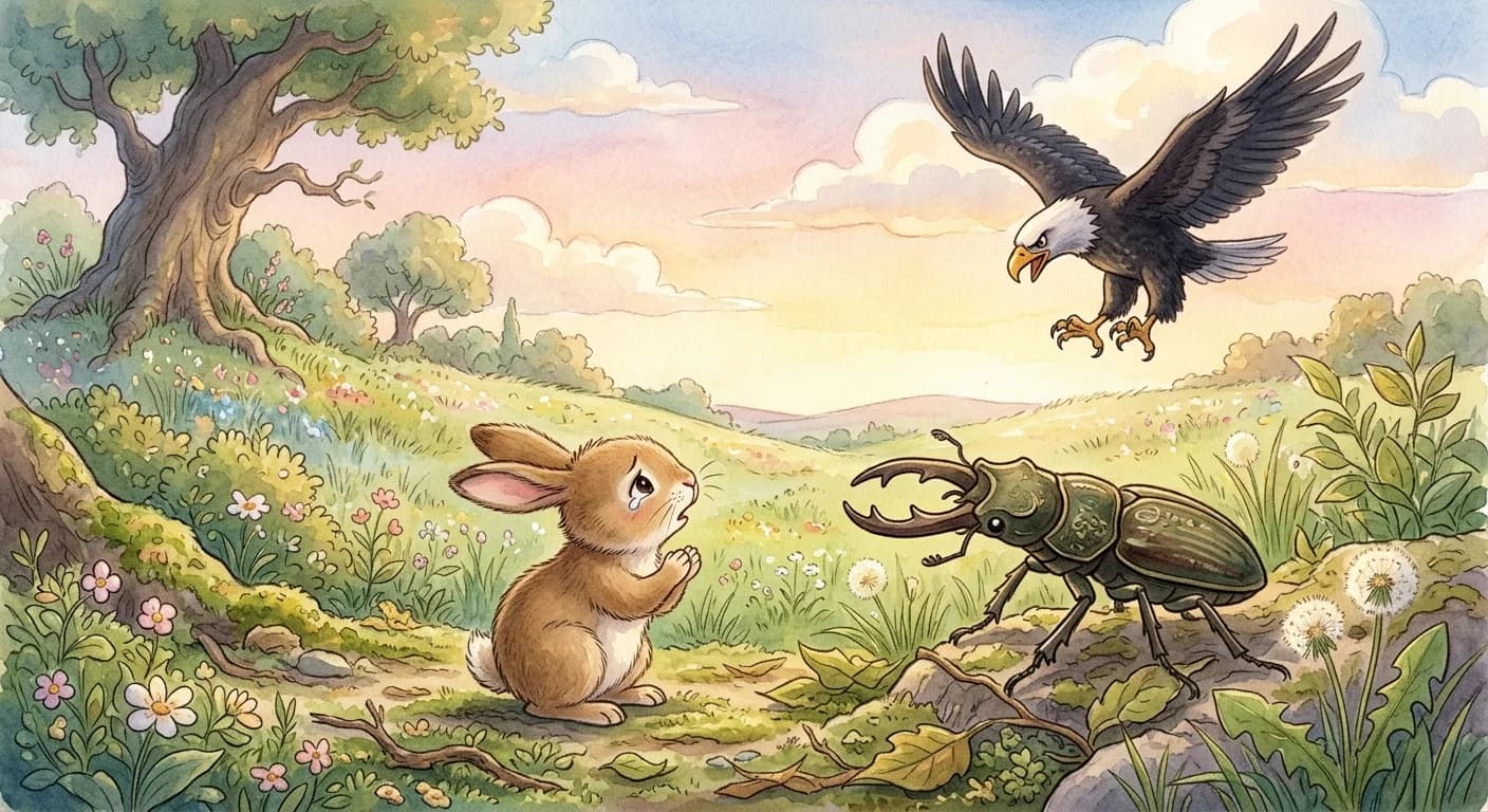 อินทรีกับแมลงปีกแข็ง