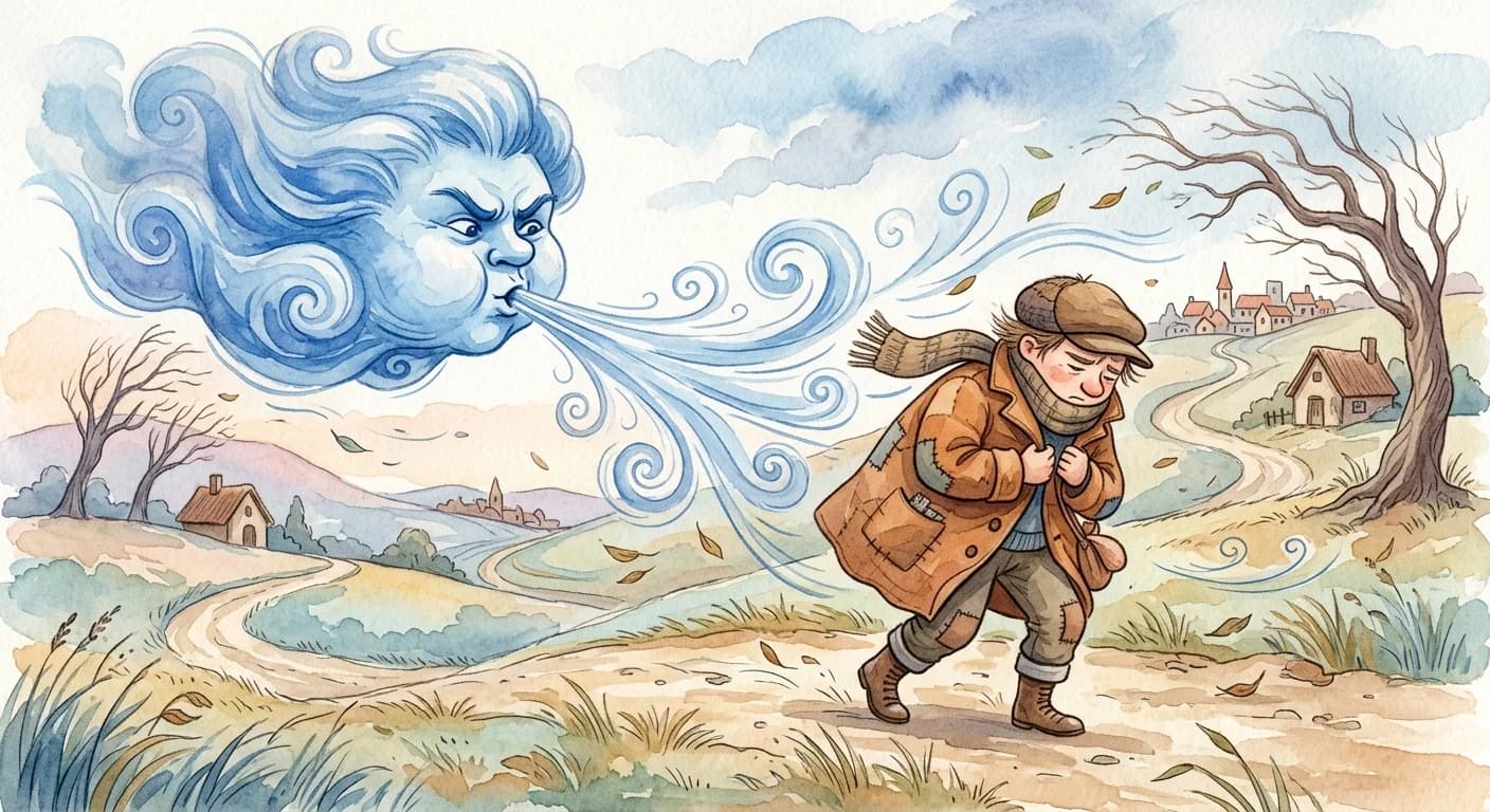 ลมเหนือกับดวงอาทิตย์