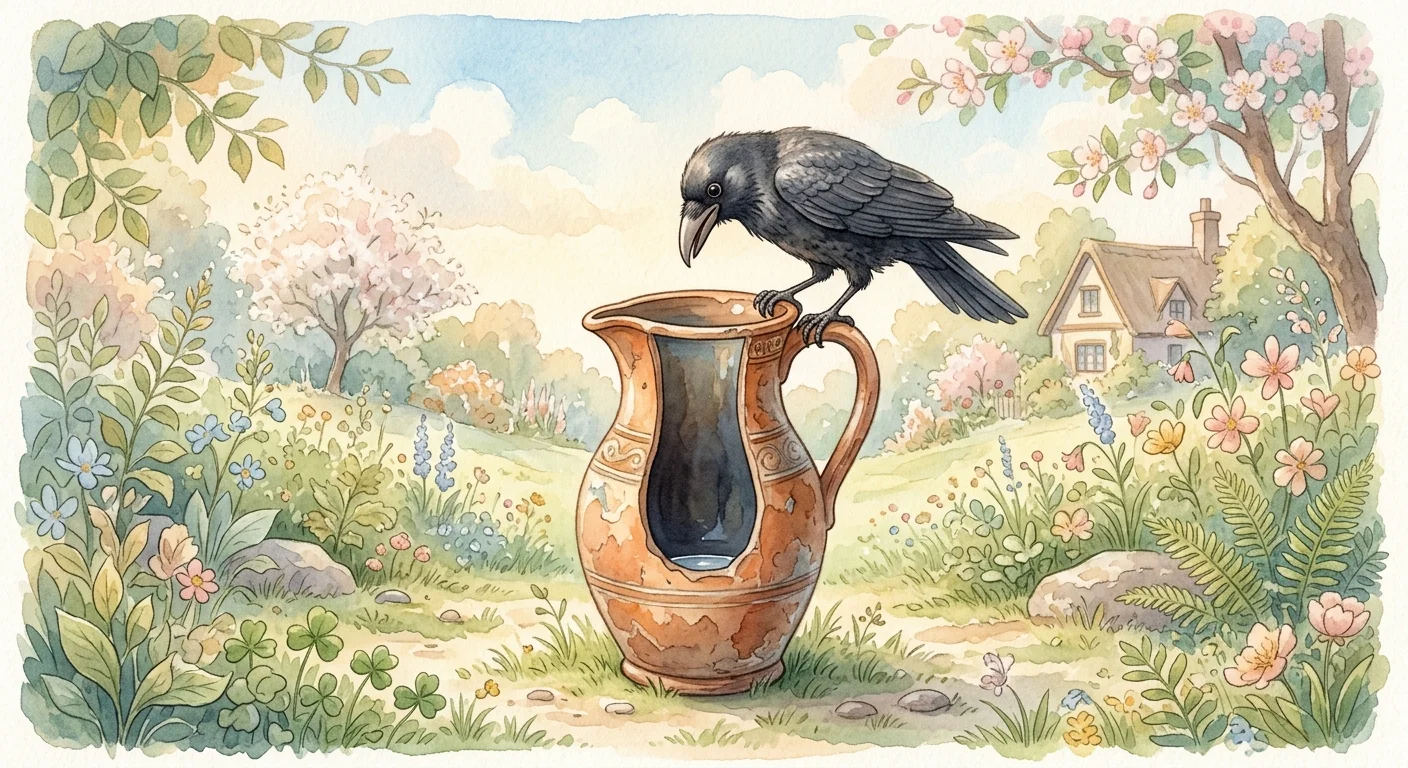 The Crow and the Pitcher